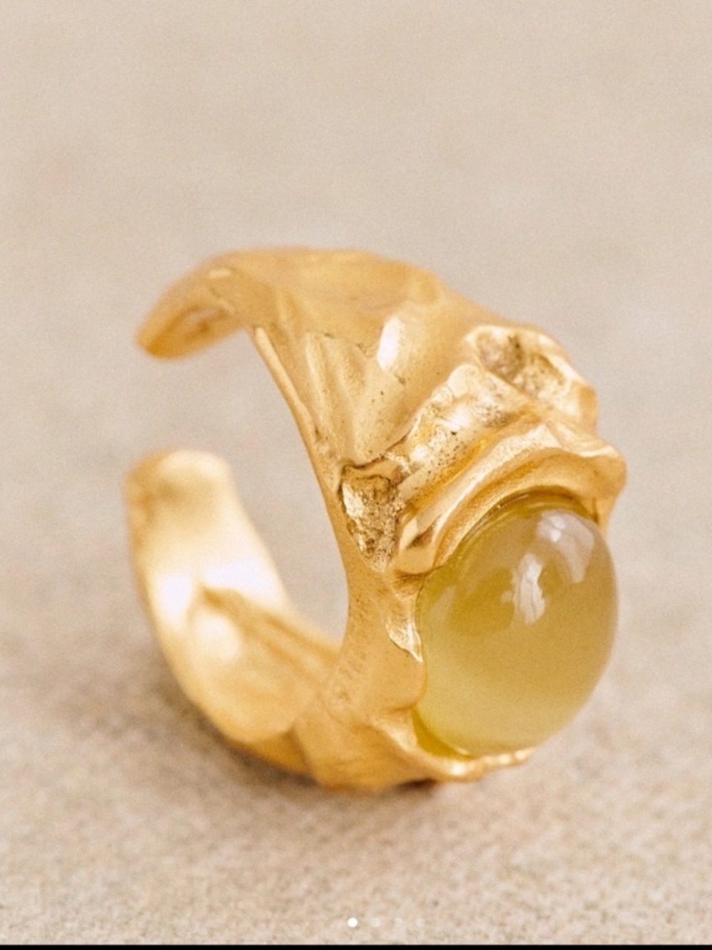 Sezane Houria Ring - Gold-plated Brass